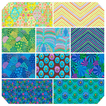 85 & Fabulous, Half Yard Bundle - Blue
